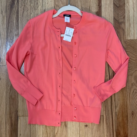 J. Crew Sweaters Nwt Jcrew Coral Jackie Cardigan Xs Poshmark